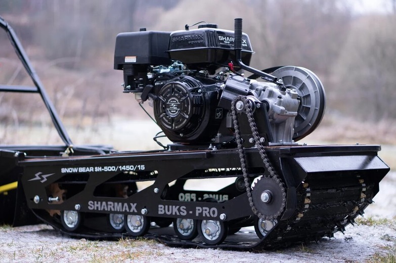 Мотобуксировщик Sharmax SER650 1450 HP18 Ultra Maximum с электростартером и реверс-редуктором Мотобуксировщик Sharmax SER650 1450 HP18 Ultra Maximum с электростартером и реверс-редуктором